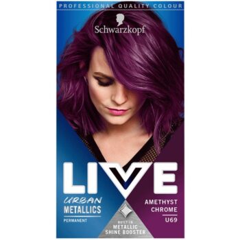 Schwarzkopf Live Intense Colour Urban Metallics Permanent Hair Dye Amethyst Chrome U69
