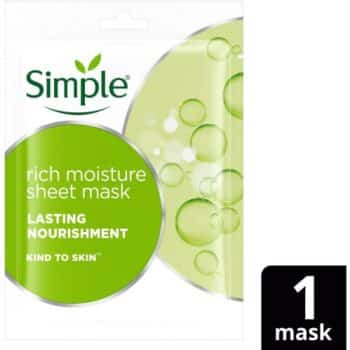Simple Kind to Skin Rich Moisture Sheet Mask 1pc x Little Mix (1 x 21ml)