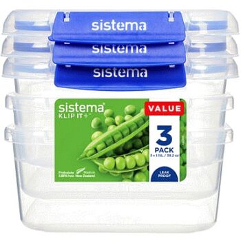 Sistema Square Klip It Plus (3 x 1.15l)