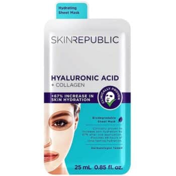 Skin Republic Hyaluronic Acid + Collagen Face Sheet Mask (25ml)