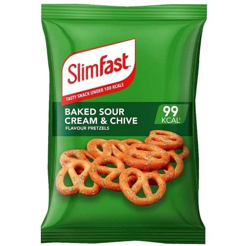 SlimFast Baked Sour Cream & Chive Flavour Pretzels (23g)