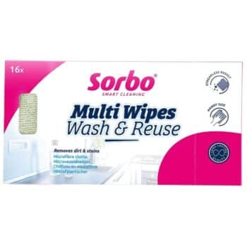 Sorbo Multi Wipes Wash and Reuse 16 pcs