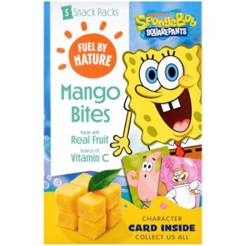 SpongeBob Fuel By Nature Mango Bites Made with Real Fruit (5 x 20g)