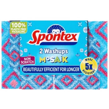 Spontex Washups Mosaik Non Scratch Sponge Scourers