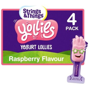 Strings & Things Yollies Raspberry Yogurt Lolly (4 x 100g)