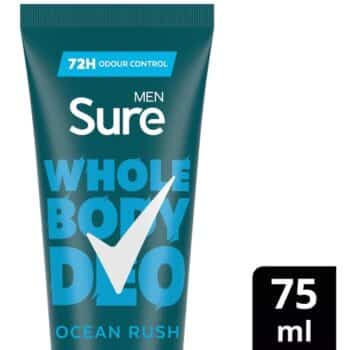 Sure Men Ocean Rush Whole Body Deodorant Cream 72h Odour Control (75ml)