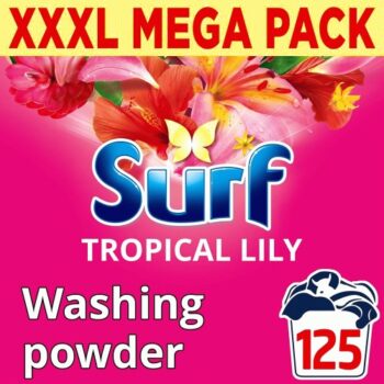 Surf Tropical Lily Powder Detergent 125 Washes (6250g)