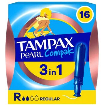 Tampax Pearl Compak Regular Tampons with Applicator (16)