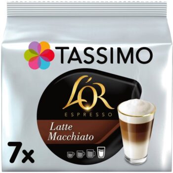 Tassimo L'OR Latte Macchiato Coffee Pods (7 x 195.3g)