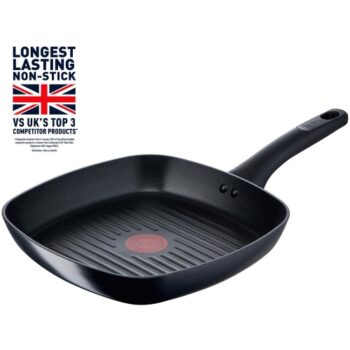 Tefal Titanium Excellence Induction Square Grill Pan (26cm)
