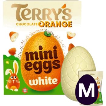Terry's White Chocolate Orange Easter Egg & Mini Eggs (200g)