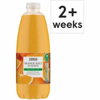 Tesco 100% Pure Squeezed Orange Juice With Bits (1 Litre)
