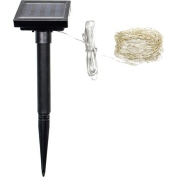 Tesco 100 Solar Firefly Lights Multi-Coloured