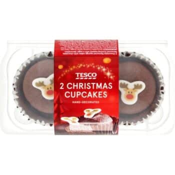 TESCO 2 Christmas Cupcakes