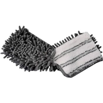 Tesco 2 In 1 Flat Mop Refill Blue Grey