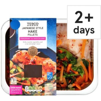 Tesco 2 Japanese Style Hake Fillets (340g)