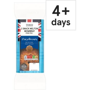 Tesco 2 Snack Melton Mowbray Pork Pies (150g)