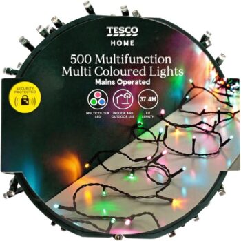 Tesco 500 Multifunction Multicoloured LED Christmas Lights