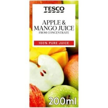 Tesco Apple & Mango Juice From Concentrate (200ml)