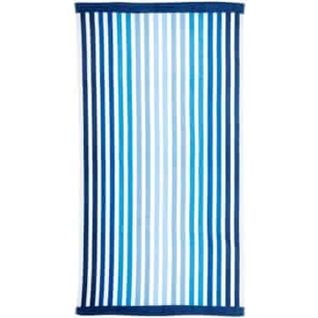 Tesco Blue Oversized Stripe Beach Towel