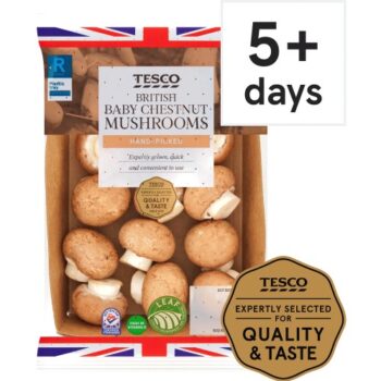 Tesco British Baby Chestnut Mushrooms (150g)
