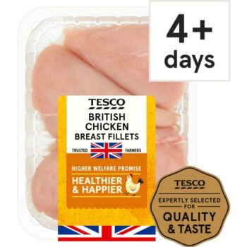 Tesco British Chicken Breast Fillets (650g)