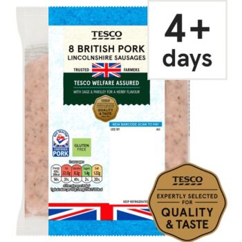 Tesco British Lincolnshire Sausages (8 x 454g)