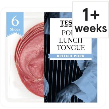 Tesco British Pork Lunch Tongue Slices (120g)