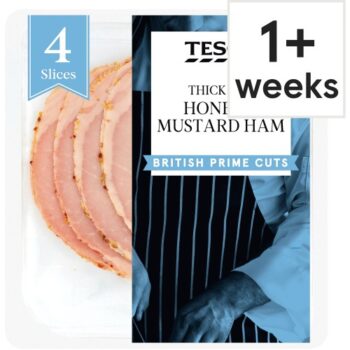 Tesco British Thick Cut Honey & Mustard Ham Slices (120g)