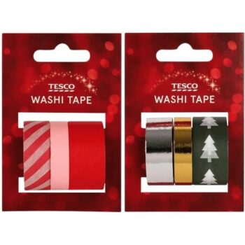 Tesco Christmas Washi Tape Assortment