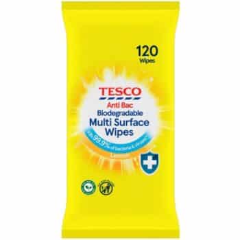 Tesco Citrus Antibacterial Wipes (120)