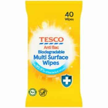 Tesco Citrus Antibacterial Wipes 40 Wipes