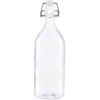Tesco Clip Glass Food Storage Bottle (1 Litre)