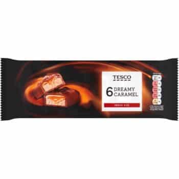 Tesco Dreamy Caramel Chocolate Bars Multipack (6 x 40g)