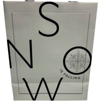 Tesco Embossed Snow Large Christmas Gift Bag