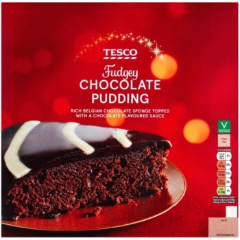 Tesco Festive Chocolate Pudding