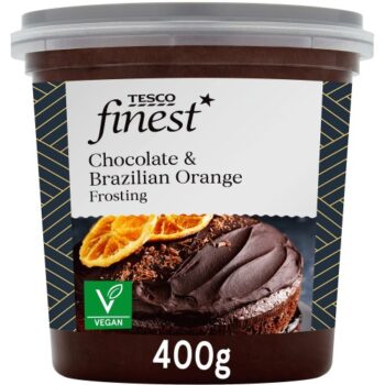 Tesco Finest Chocolate & Brazilian Orange Frosting (400g)