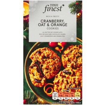 Tesco Finest Cranberry Oat And Orange Cookies