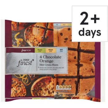 Tesco Finest Free From Hot Cross Buns Chocolate Orange (4)