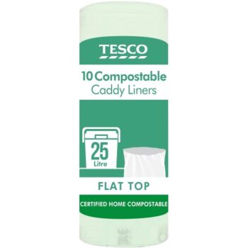 Tesco Flat Top Compostable Caddy Liners