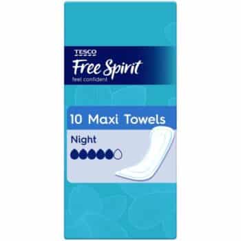 Tesco Free Spirit Maxi Towels Night (10)