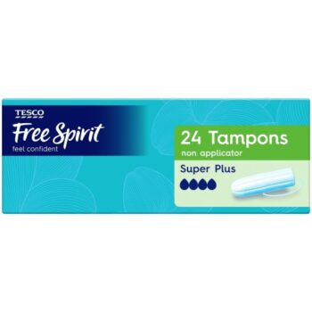 Tesco Free Spirit Non Applicator Tampons Super Plus (24)