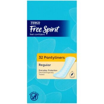 Tesco Free Spirit Pantyliners Regular (32)