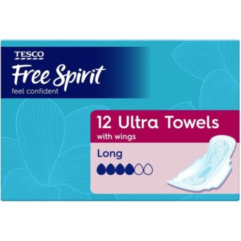 Tesco Free Spirit Ultra Towels with Wings Long (12)