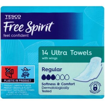 Tesco Free Spirit Ultra Towels with Wings Regular (14)