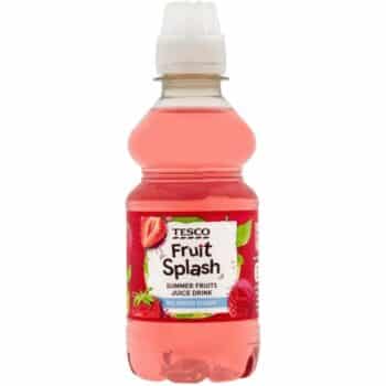 Tesco Fruit Splash No Added Sugar Juice Drink Summer Fruits (250ml)