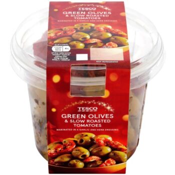 Tesco Green Olives & Slow Roasted Tomatoes