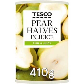 Tesco Halved Pears In Juice (410g)