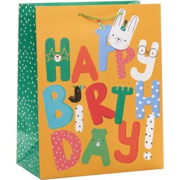 Tesco Happy Birthday Brights Large Bag