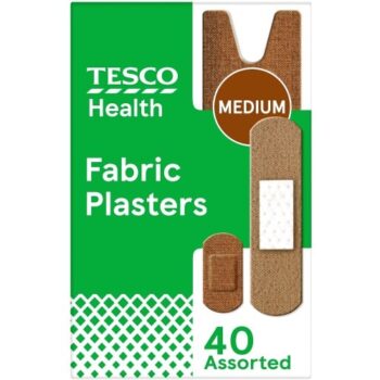 Tesco Health Assorted Fabric Plasters Medium (40)